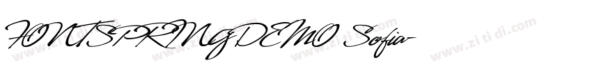 FONTSPRINGDEMO Sofia字体转换